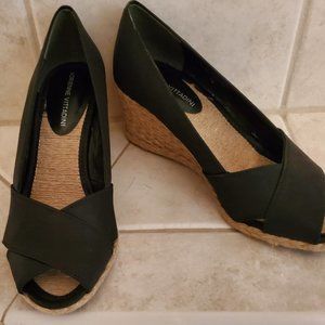 NWOT Black Canvas Espadrilles